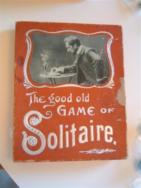 Solitaire Game w-handmade Peewees - View 1 - Al.JPG